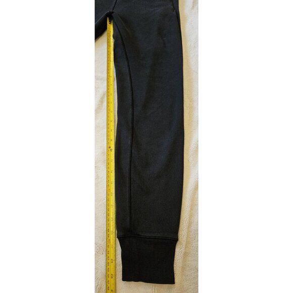 Lululemon Womens thick sweatpants joggers Black Double Pocket Size 2 Read* - Picture 12 of 13